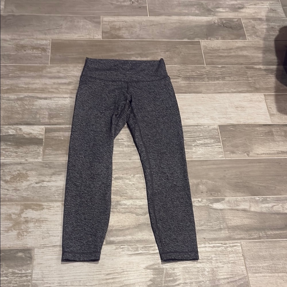 Lululemon Athletica Gray Leggings Stretchy Athletic Bottoms